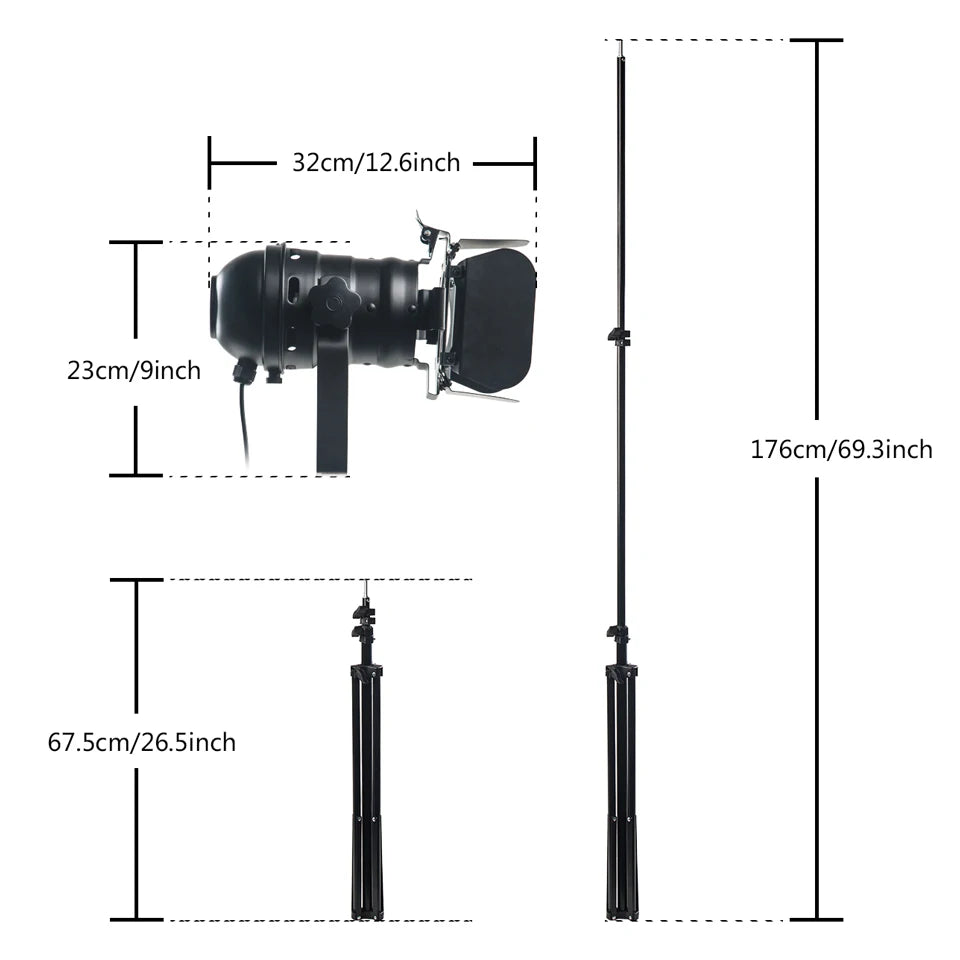 Lampadaire Trepied Projecteur