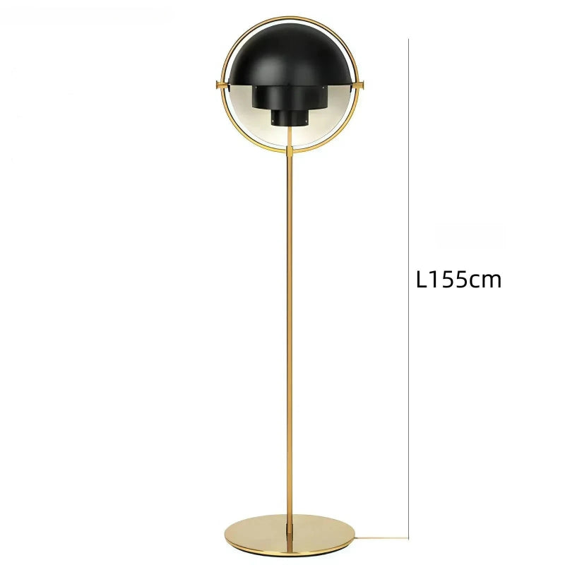 Lampadaire Laiton Doré Sphère Orientable