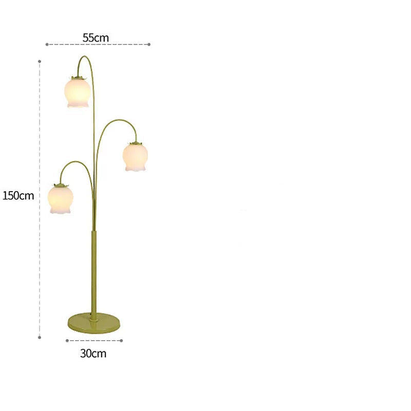 Lampadaire Fleur Vintage