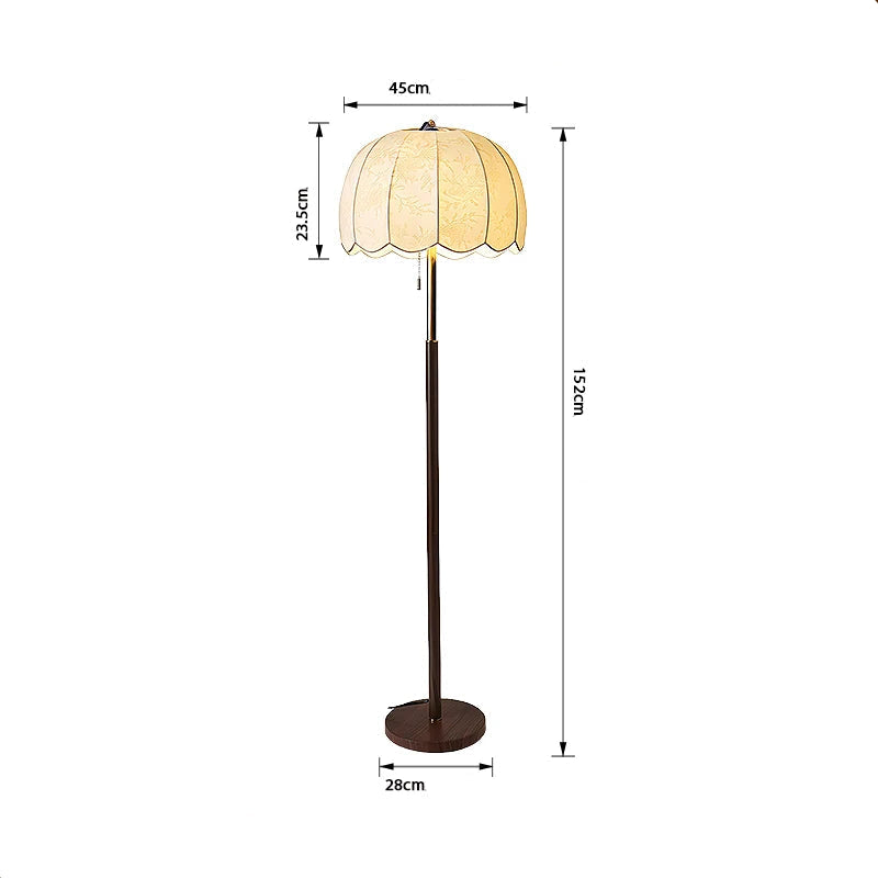 taille lampadaire tulipe vintage