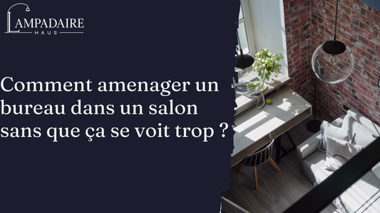 Comment amenager un bureau dans un salon sans que ça se voit trop ?