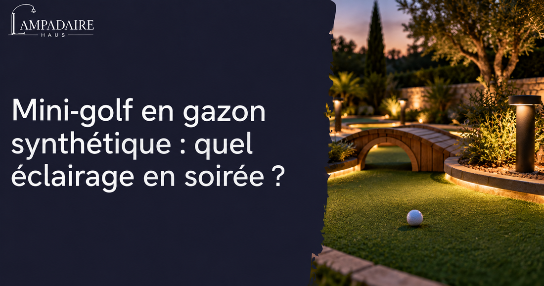 Mini-golf en gazon synthétique : quel éclairage en soirée ?