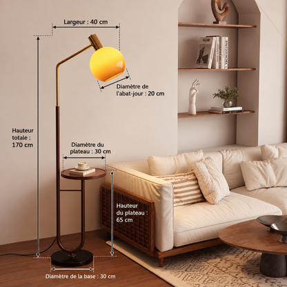 Lampadaire Orange Annee 50