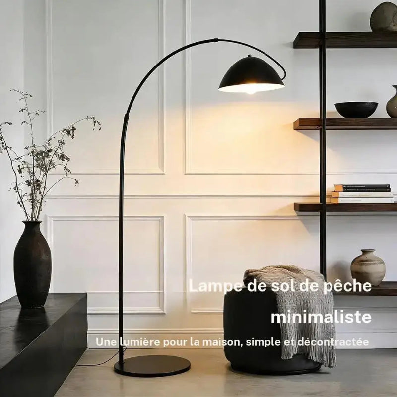Lampadaire Arc Salon Noir