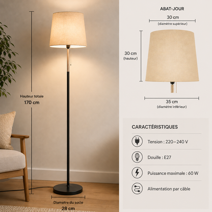 Lampadaire Lin Beige