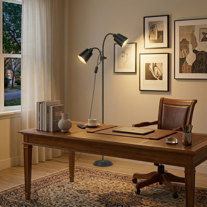 Lampadaire Double Éclairage