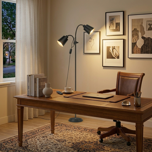 Lampadaire Double Éclairage