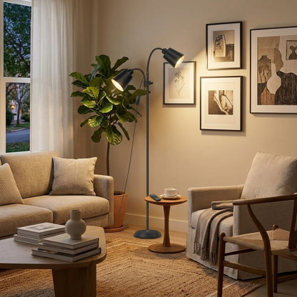 Lampadaire Double Éclairage