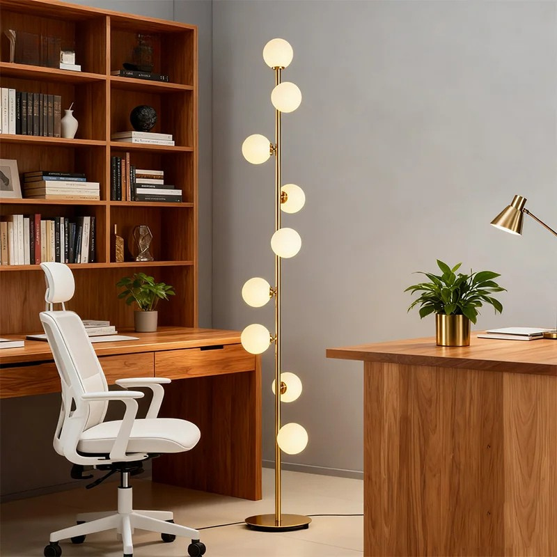 Lampadaire Boules En Verre