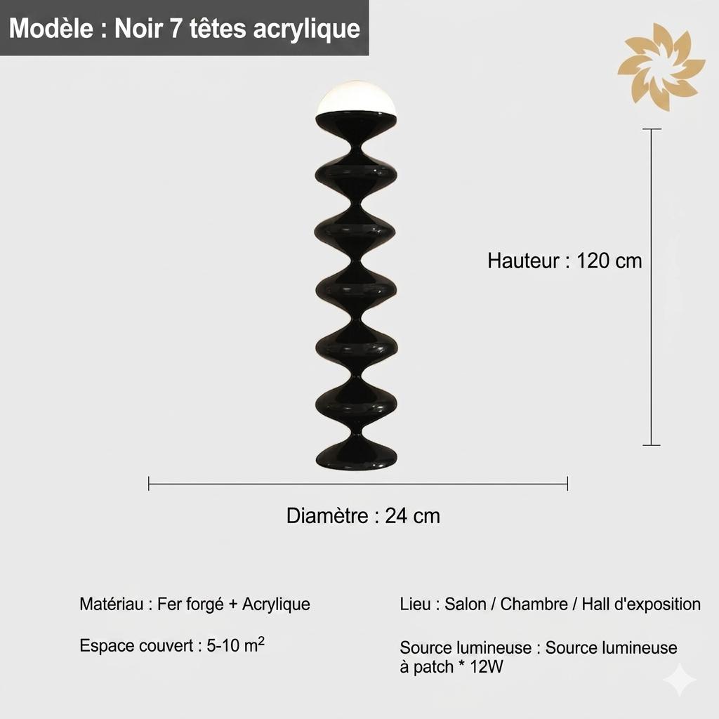 Lampadaire design contemporain