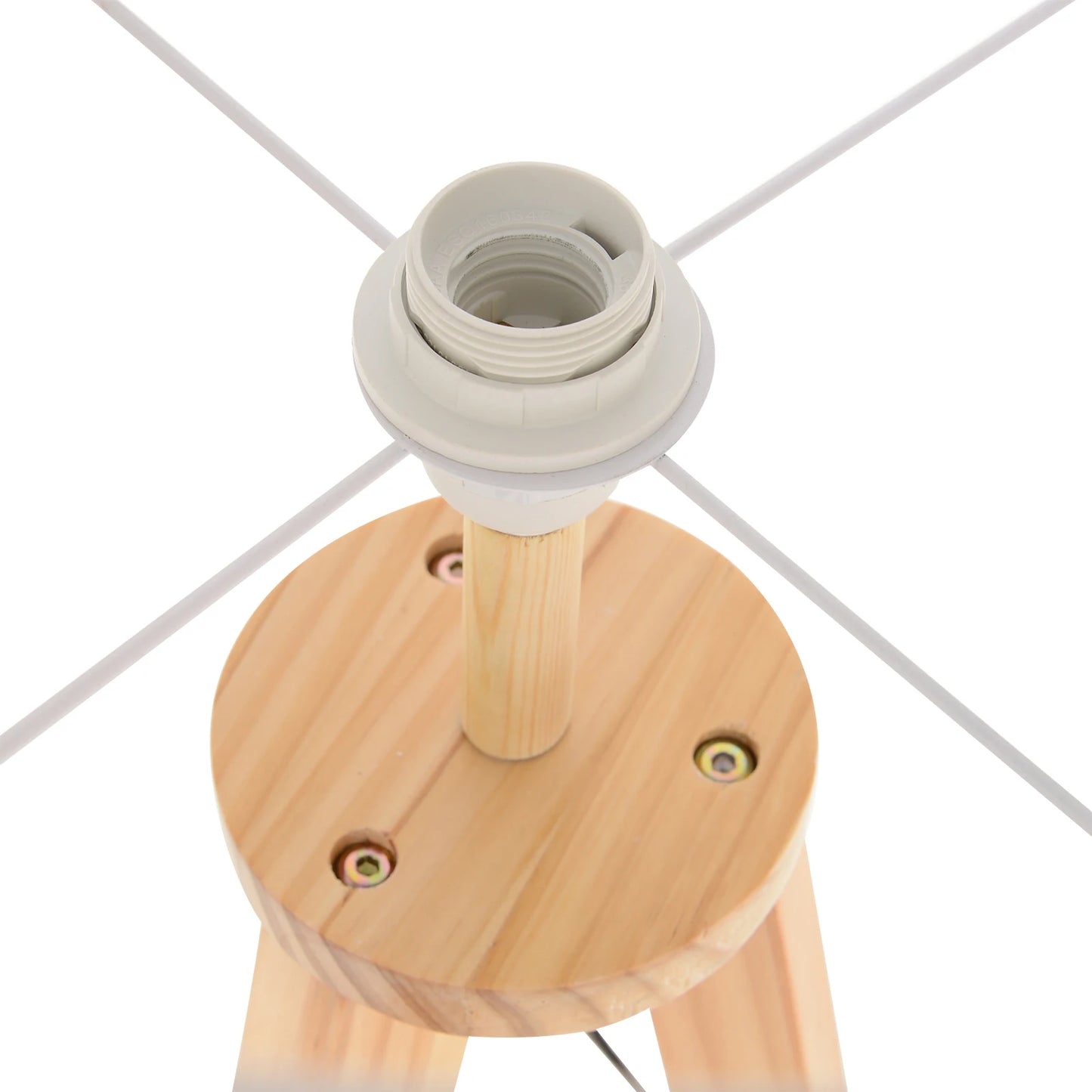 Lampadaire Trepied Bois Blanc