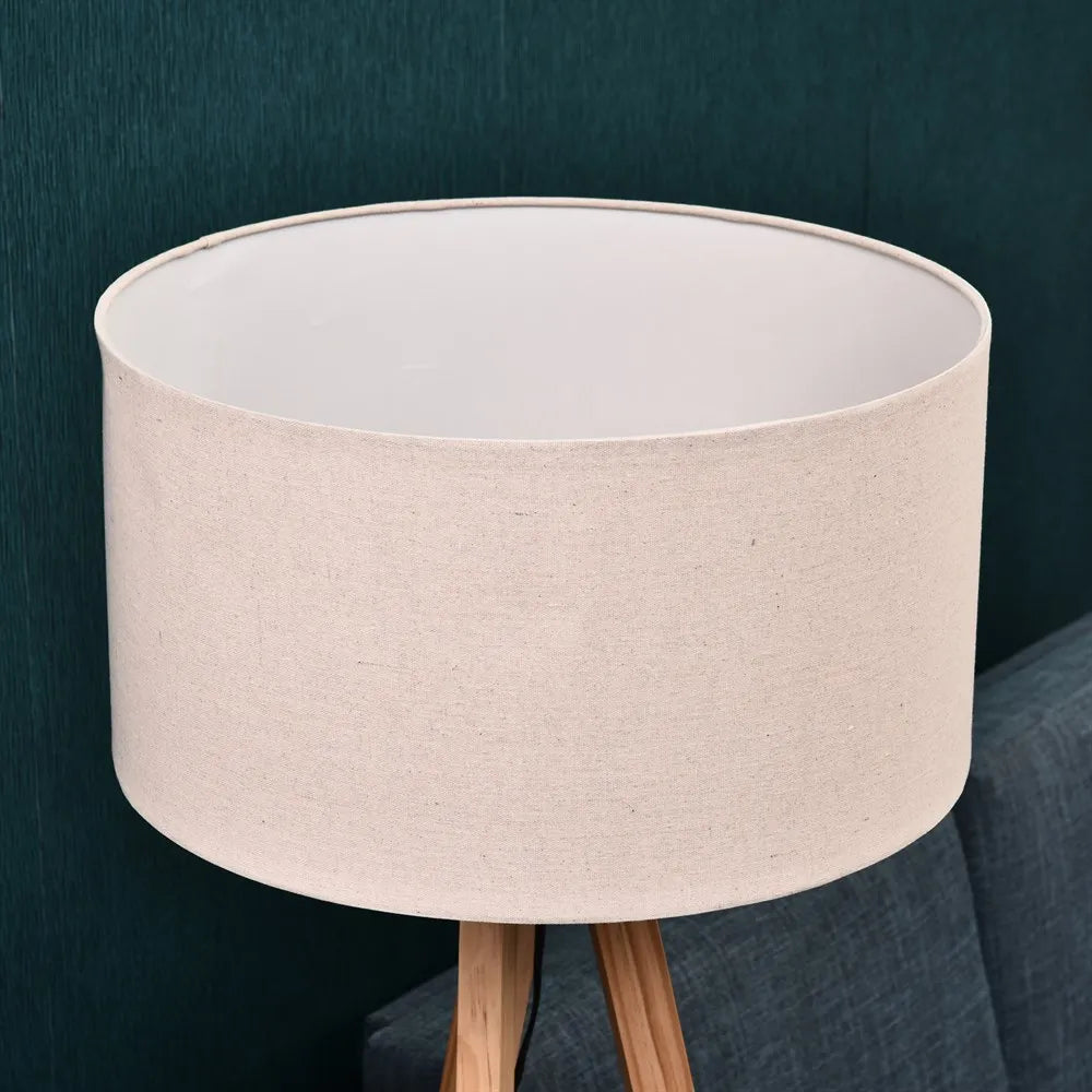 Lampadaire Trepied Bois Blanc