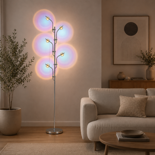 Lampadaire 5 Branches Led