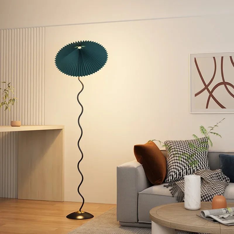 Lampadaire Abat Jour Vert