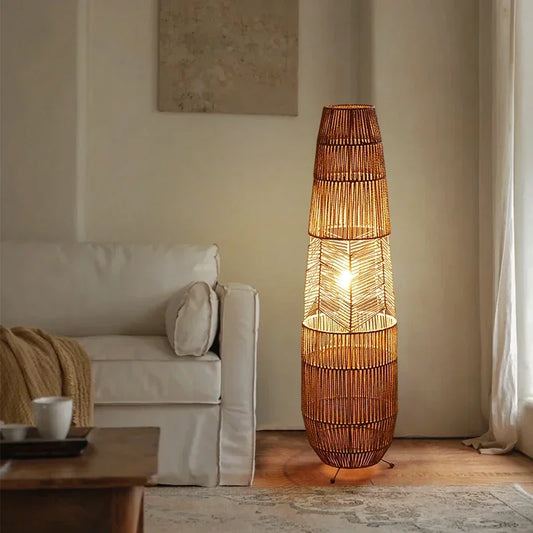 Lampadaire Japonais Bambou