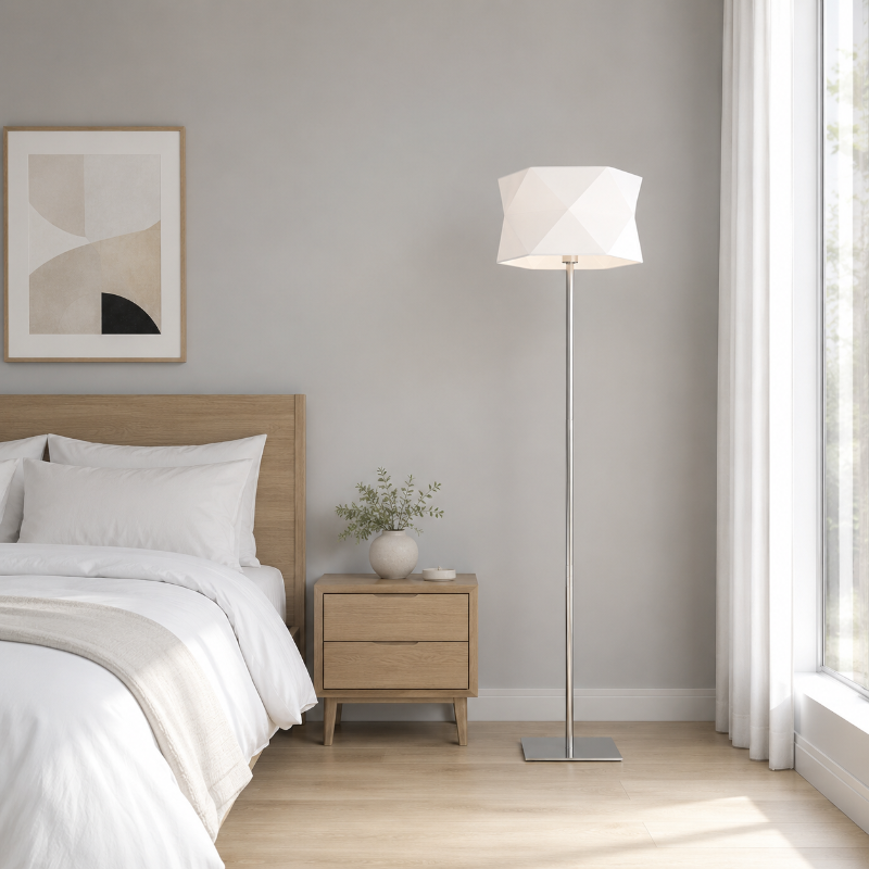 Lampadaire Blanc chambre 