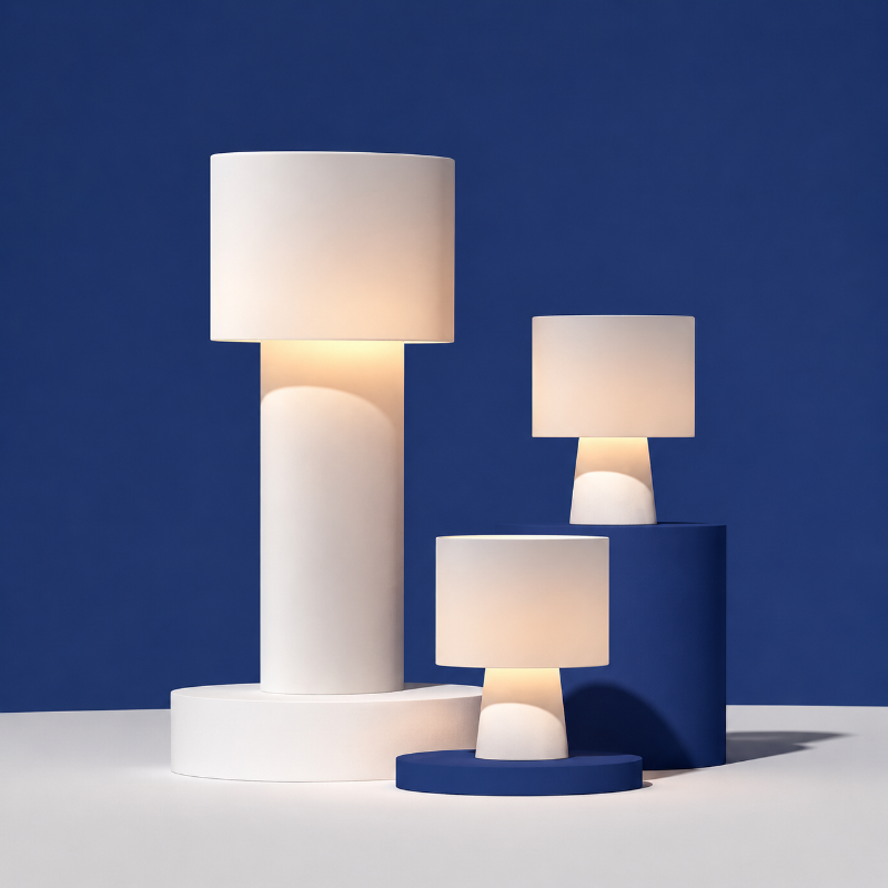 Lampadaire Blanc épuré