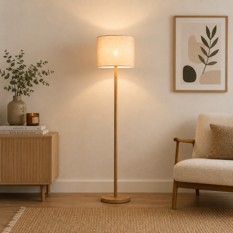 Lampadaire Bois Classique