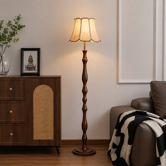 Lampadaire Bois Foncé