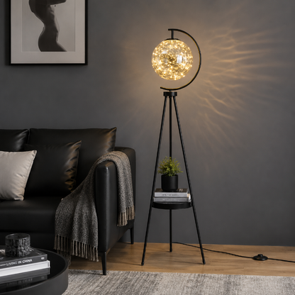 Lampadaire Boule Verre
