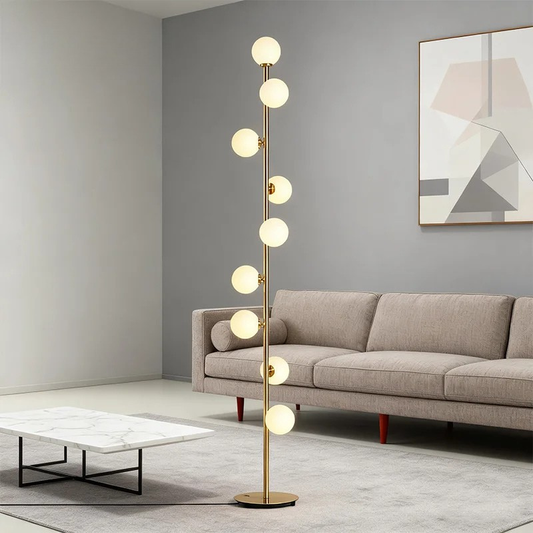 Lampadaire Boules En Verre