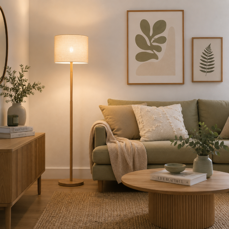 Lampadaire Classique abat jour 