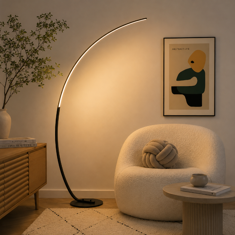 Lampadaire Courbé