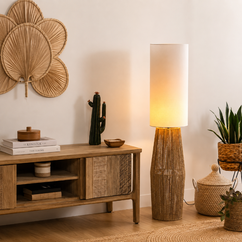 Lampadaire En Corde
