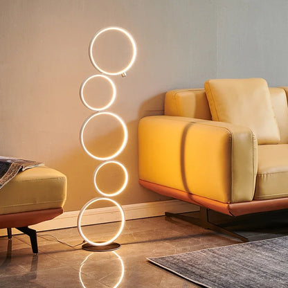 Lampadaire LED Cercle