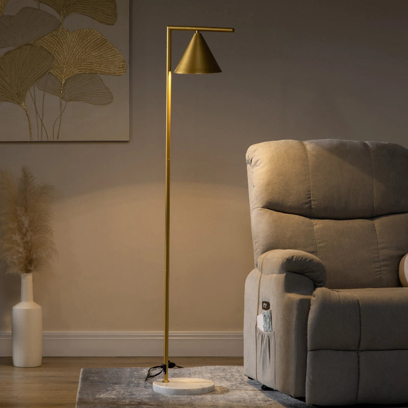 Lampadaire Metal Doré
