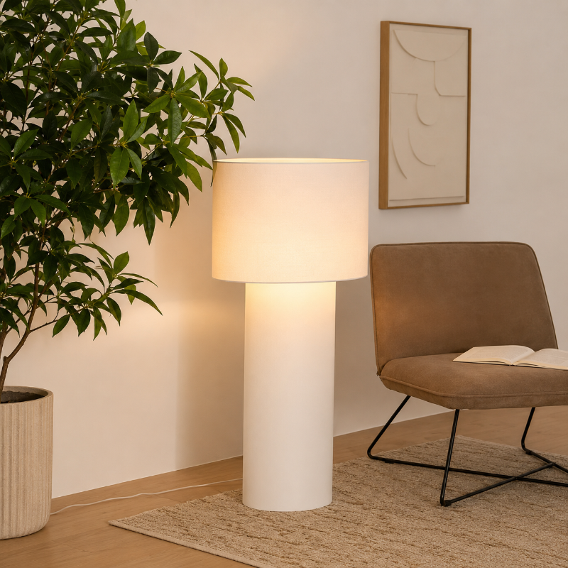 Lampadaire Minimaliste Blanc