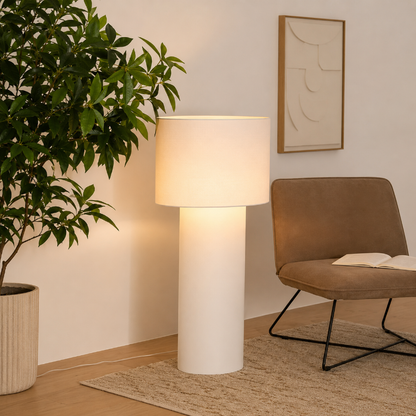Lampadaire Minimaliste Blanc