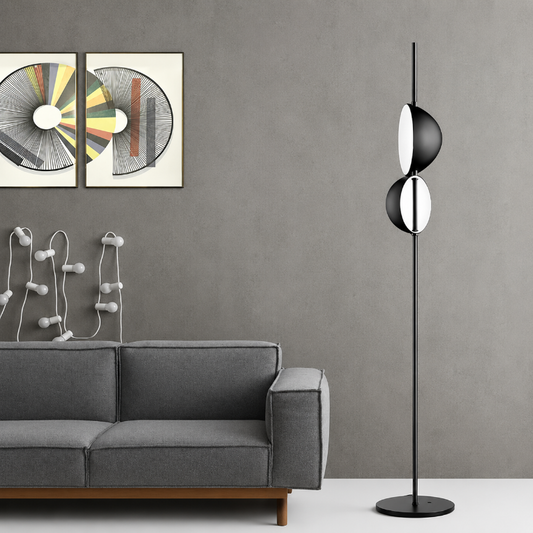 Lampadaire Noir Space Age