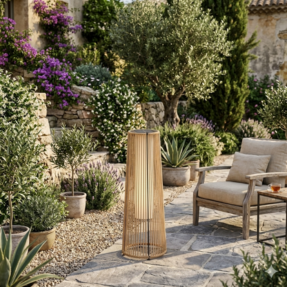 Lampadaire_Rotin_jardin