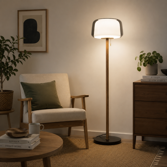 Lampadaire Scandinave Bois
