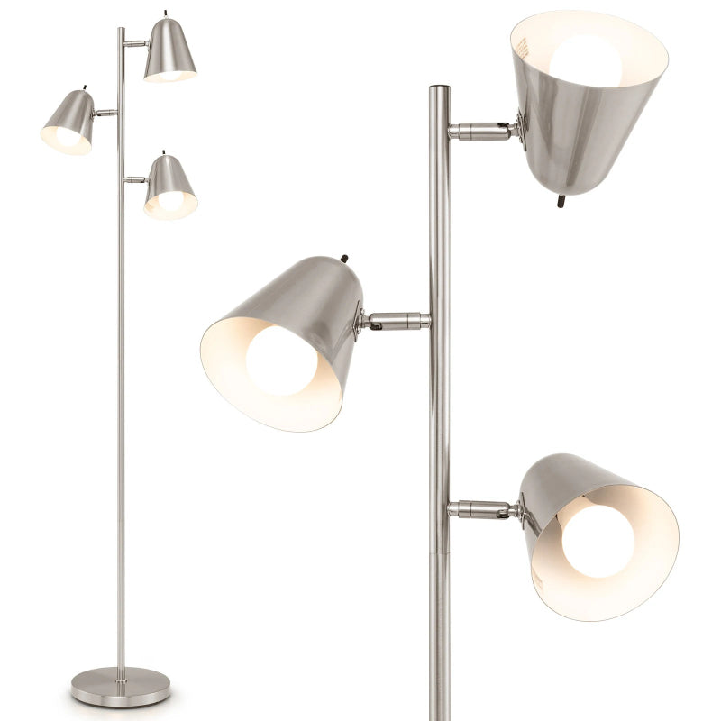 Lampadaire Spots gris