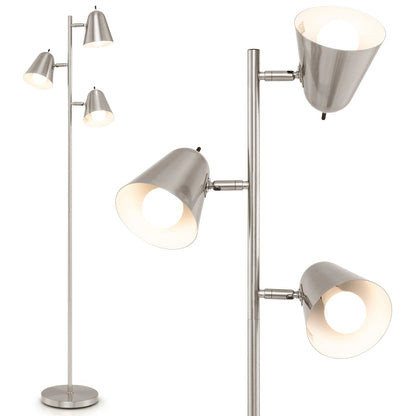 Lampadaire Spots gris