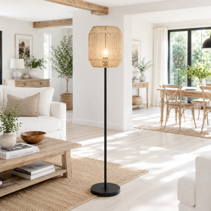 Lampadaire Tressé