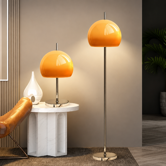Lampadaire Verre Orange