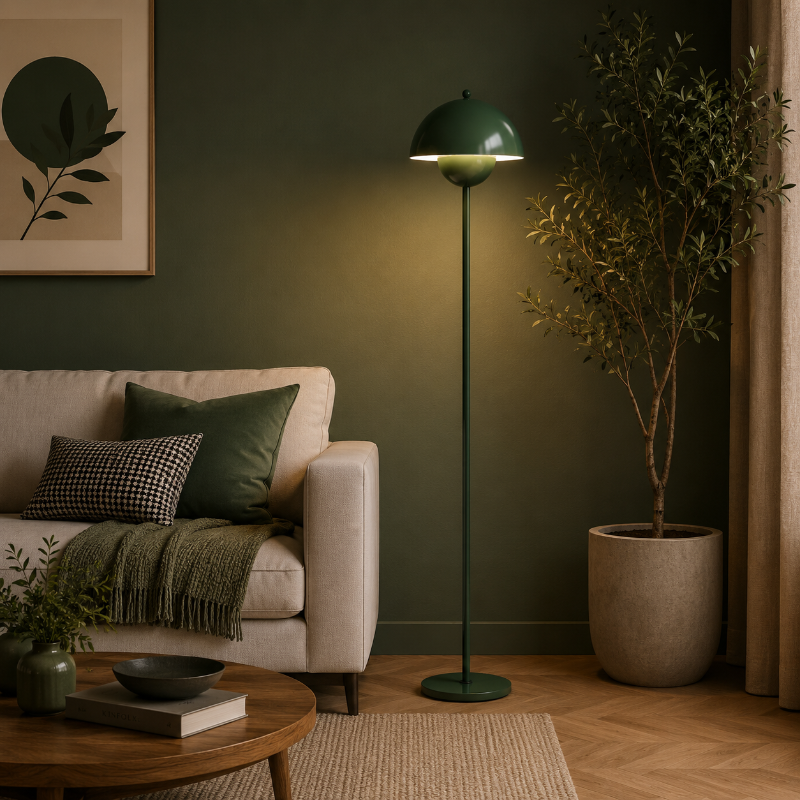 Lampadaire Vert Foncé