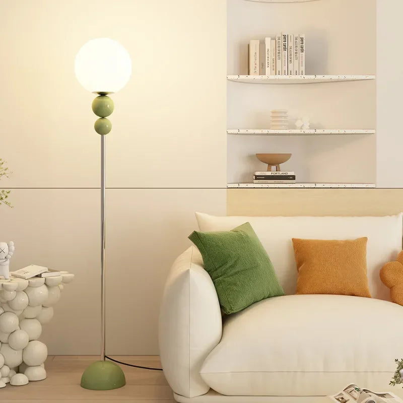 Lampadaire Vert boule 