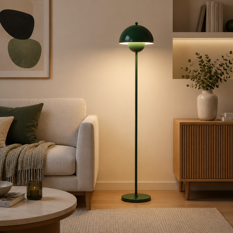 Lampadaire Vert salon 