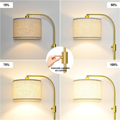 Lampadaire arc deporté ajustable 