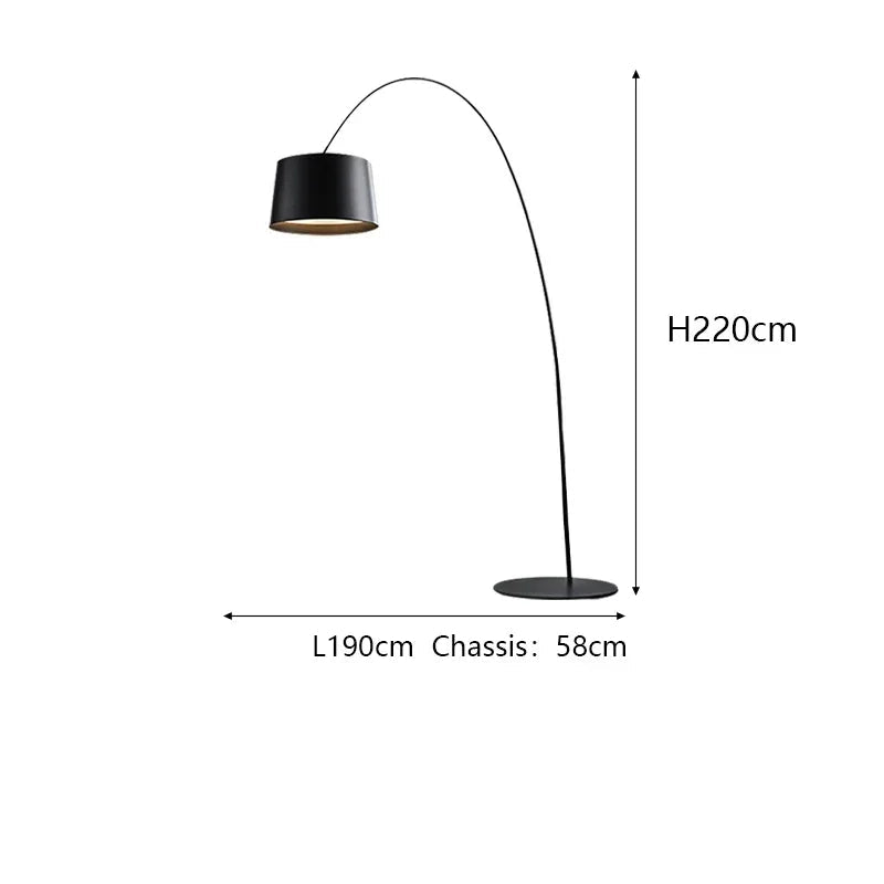 Lampadaire arc noir