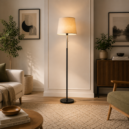 Lampadaire beige 