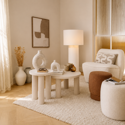 Lampadaire design Blanc