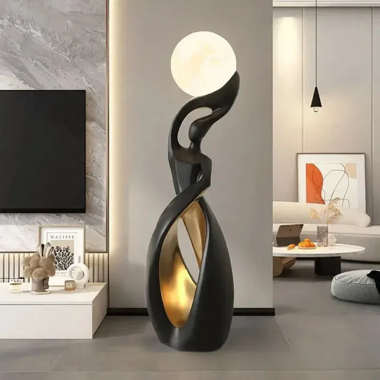Lampadaire design noir haut de gamme 