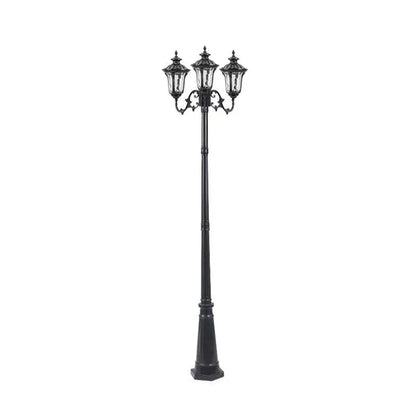 Lampadaire exterieur 3 tete noir 
