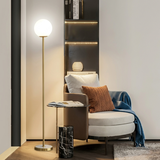 Lampadaire or boule Sur Pied