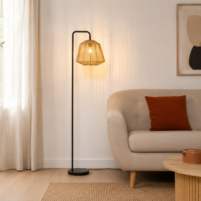 Lampadaire rotin Naturelle